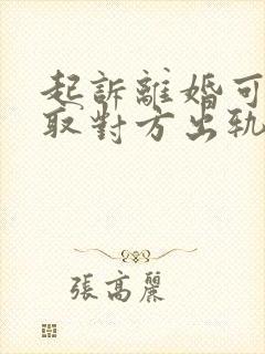 起诉离婚可以调取对方出轨证据吗