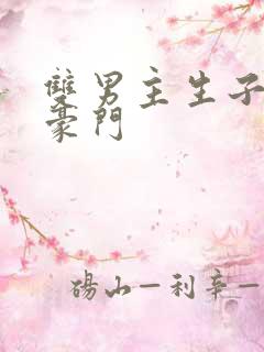 双男主生子甜文豪门