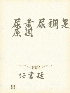 尿黄尿稠是什么原因