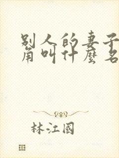 别人的妻子女主角叫什么名