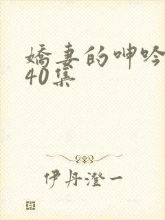 娇妻的呻吟1一40集