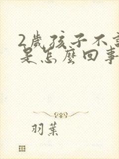 2岁孩子不说话是怎么回事