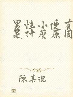 男性小便有点痛是什么原因