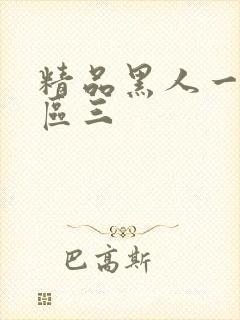 精品黑人一区二区三