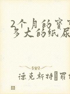 2个月的宝宝穿多大的纸尿裤