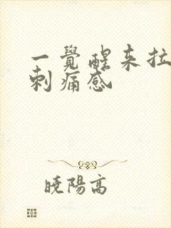 一觉醒来拉尿有刺痛感