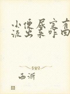 小便尿完有粘液流出来咋回事