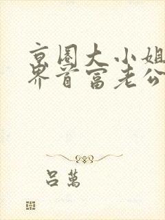 京圈大小姐的世界首富老公短剧免费观看