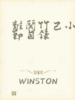 难哄竹己小说章节目录