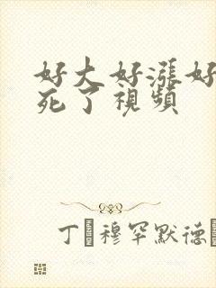 好大好涨好爽要死了视频