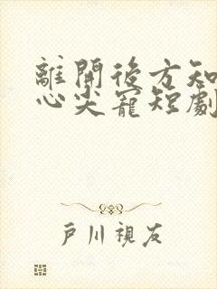 离开后方知我是心尖宠短剧免费观看