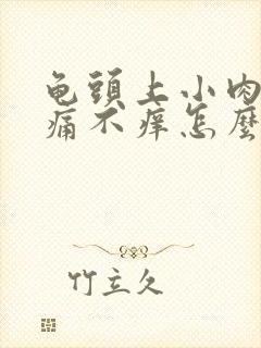 龟头上小肉粒不痛不痒怎么办