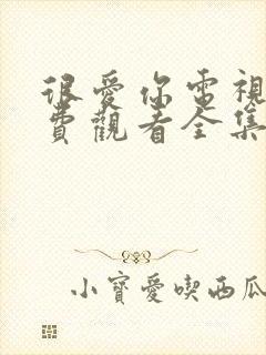 很爱你电视剧免费观看全集高清完整版