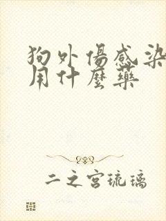 狗外伤感染化脓用什么药