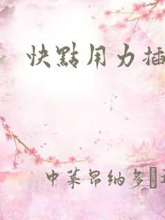 快点用力插小说
