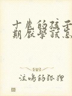 十岁的孩子叛逆期厌学该怎么沟通