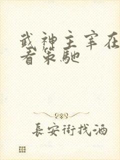 武神主宰在线观看策驰