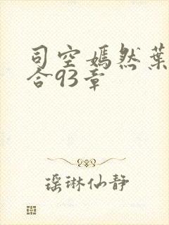 司空嫣然叶凡结合93章