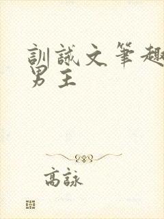 训诫文笔趣阁双男主