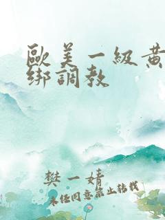 欧美一级黄色捆绑调教