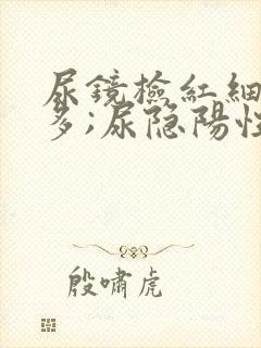 尿镜检红细胞增多;尿隐阳性