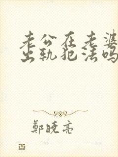 老公在老婆孕期出轨犯法吗