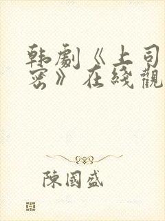 韩剧《上司的秘密》在线观看全集免费