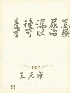 产后漏尿怎么治才可以治疗