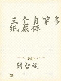 三个月穿多大码纸尿裤