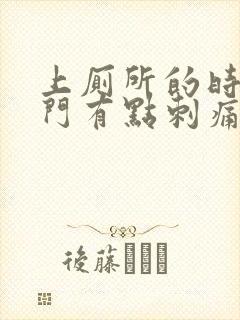 上厕所的时候肛门有点刺痛感