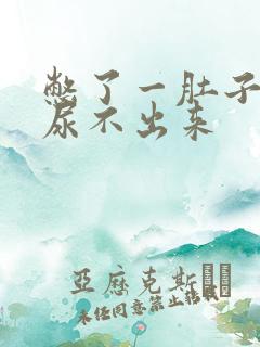 憋了一肚子尿却尿不出来