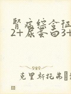 肾病综合征潜血2+尿蛋白3+