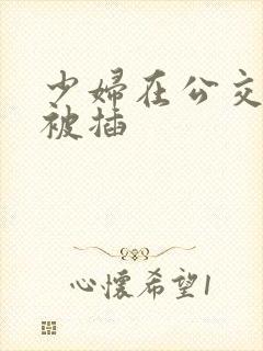 少妇在公交车上被插