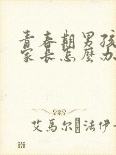 青春期男孩叛逆家长怎么办