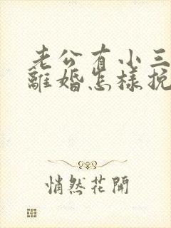 老公有小三非要离婚怎样挽回