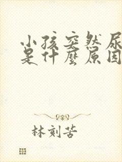 小孩突然尿裤子是什么原因造成的