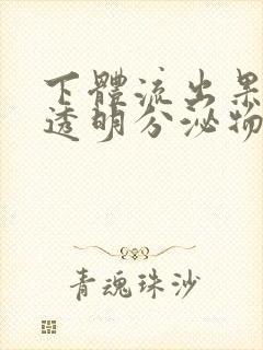 下体流出果冻状透明分泌物