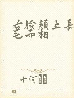 右脸颊上长一根毛面相