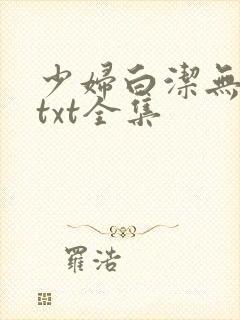 少妇白洁无删减txt全集