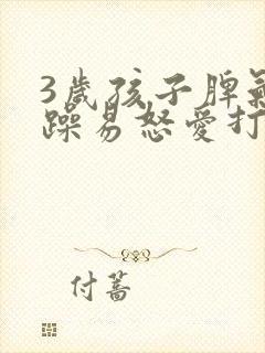 3岁孩子脾气暴躁易怒爱打人