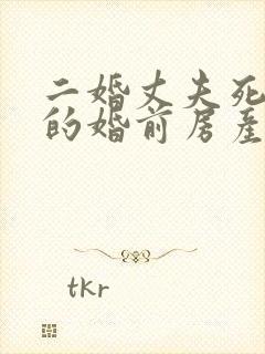 二婚丈夫死后他的婚前房产妻子可以继承吗