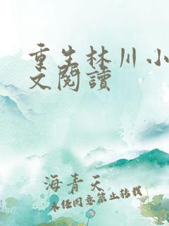 重生林川小说全文阅读