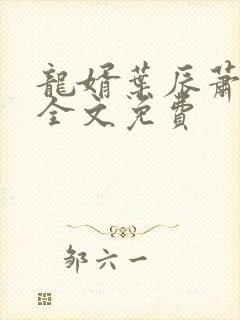 龙婿叶辰萧初然全文免费