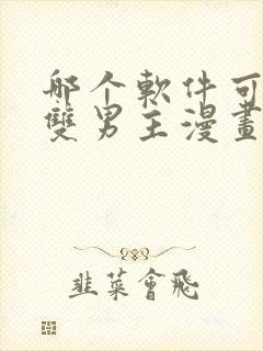 哪个软件可以看双男主漫画