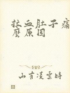 拉血肚子痛是什么原因