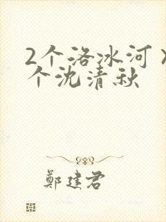2个洛冰河×1个沈清秋