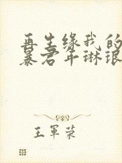 再生缘我的温柔暴君年琳琅