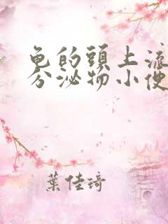 龟的头上流黄色分泌物小便疼