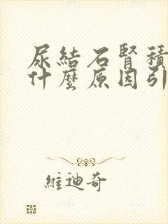 尿结石肾积水是什么原因引起的