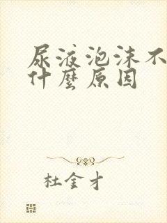 尿液泡沫不散是什么原因